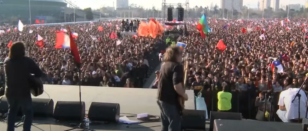 Sol y Lluvia en la celebración por el cambio de mando