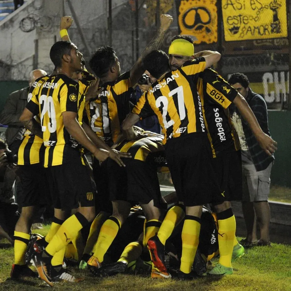 El festejo del gol del Cebolla