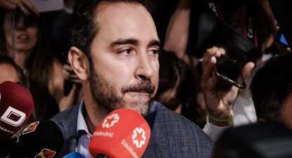El empresario Víctor de Aldama asiste a la comparecencia de la exmilitante socialista Leire Díez.&nbsp;