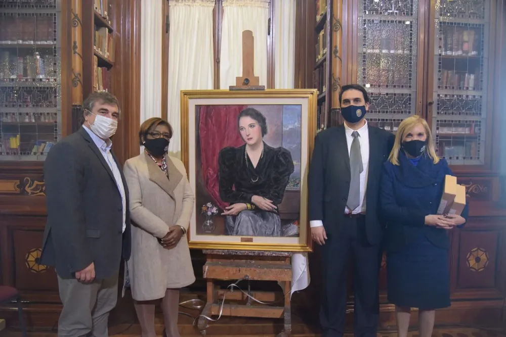 Homenaje a Juana de Ibarbourou en conmemoración del 92º aniversario de la declaración de la poetisa como Juana de América, el 10 de agosto de 2021