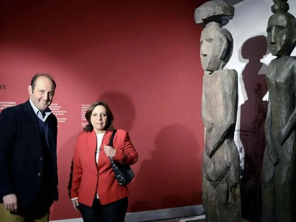 Ana Olivera junto al teniente de alcalde del Ayuntamiento de Cádiz, Juan José Ortiz