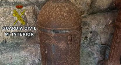 Bomba de la II Guerra Mundial aparecida en una vivienda de Mondariz