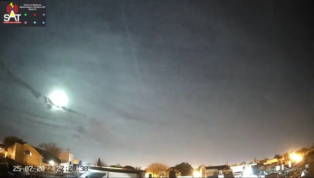 Captura de pantalla del video del Centro de Monitoreo Meteorológico y Climático SAT