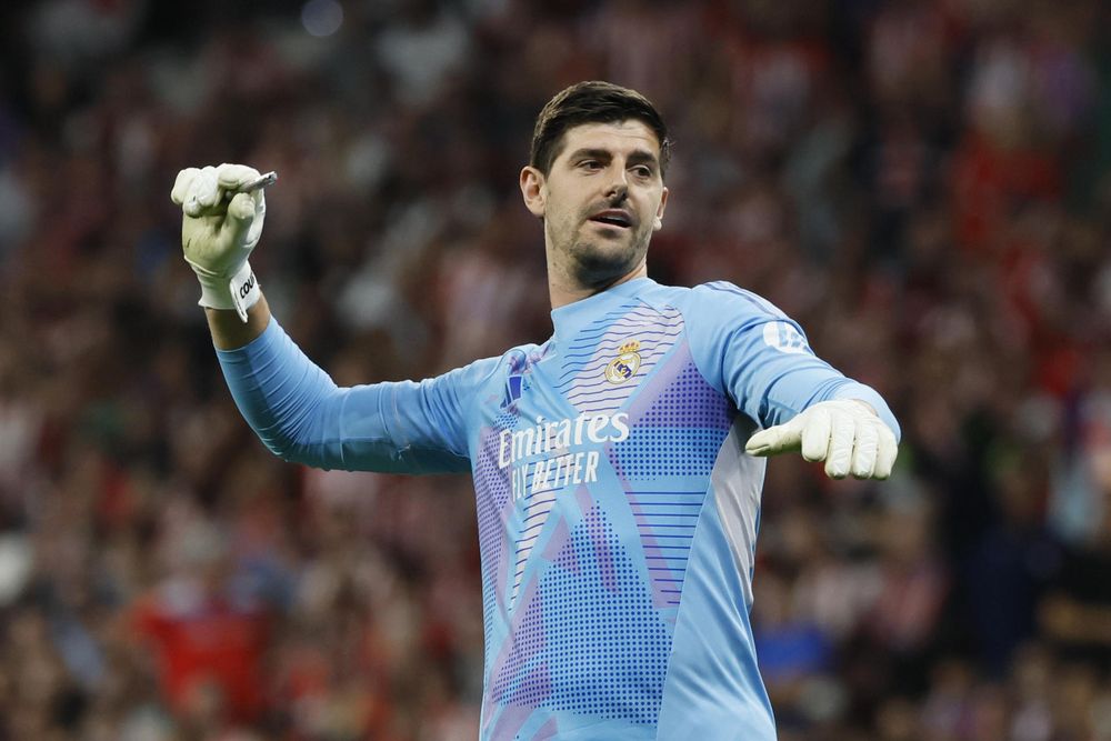 El gesto de Courtois a los hinchas del Atleti.