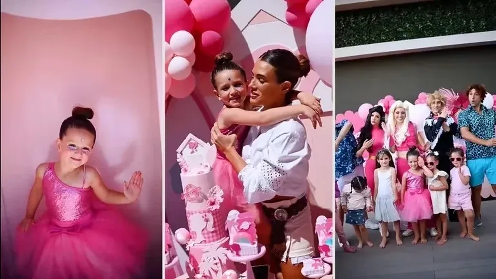 Festejo del cumpleaños de Francesca, la hija de Camila Homs y Rodrigo de Paul