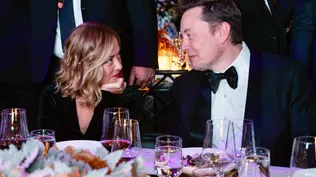 Elon Musk y Giorgia Meloni en una gala en Nueva York