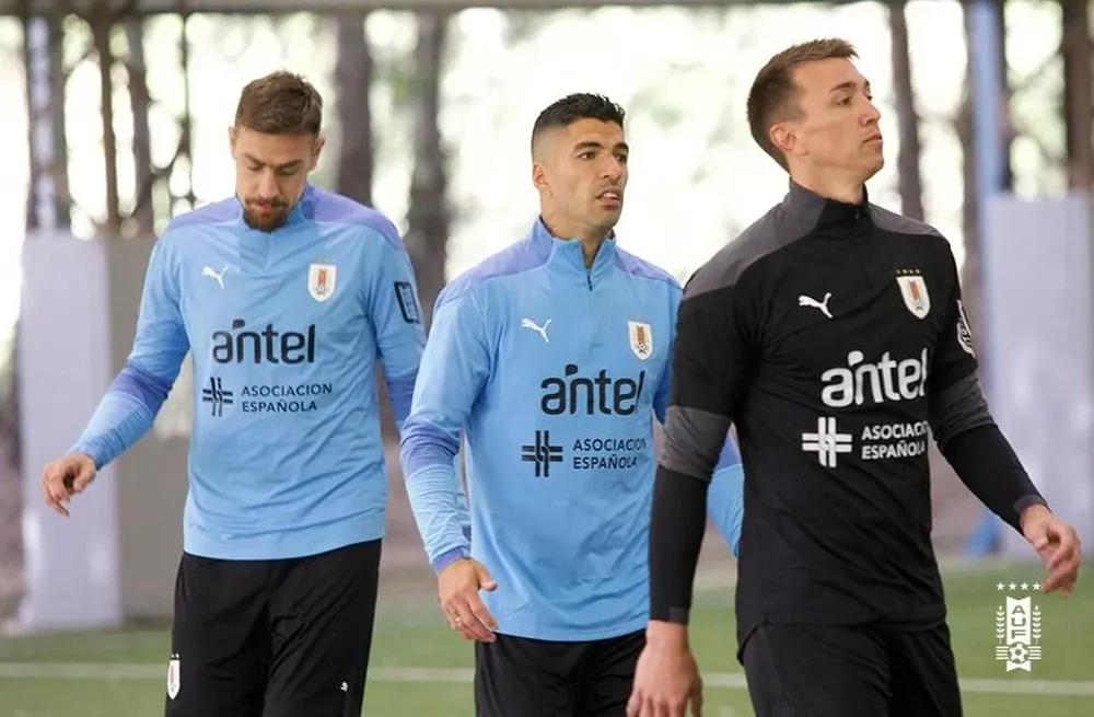 Luis Suárez ya entrenó con sus compañeros de la selección nacional y habló de la Copa América