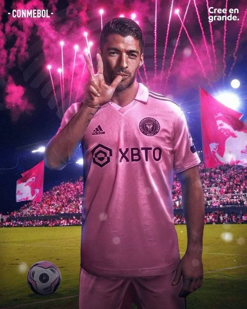 La imagen de Luis Suárez con la camiseta de Inter de Miami