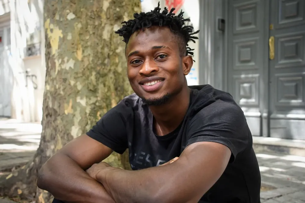 Jimmy Evans en su casa del barrio Cordón