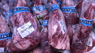 Carne vacuna de Argentina en el mercado uruguayo.