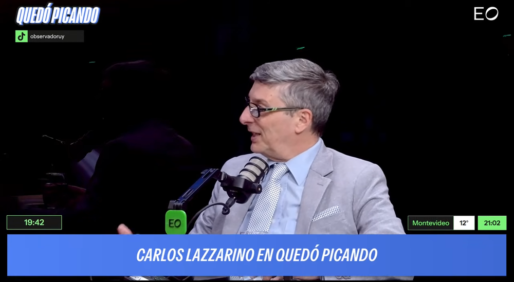 Carlos Lazzarino, candidato a presidente de Peñarol, en Quedó Picando