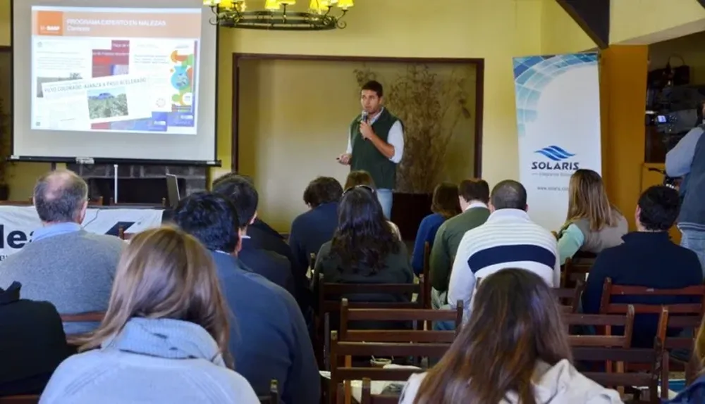 El ingeniero agrónomo Pablo Ramírez expuso sobre los nuevos aportes de BASF y Solaris