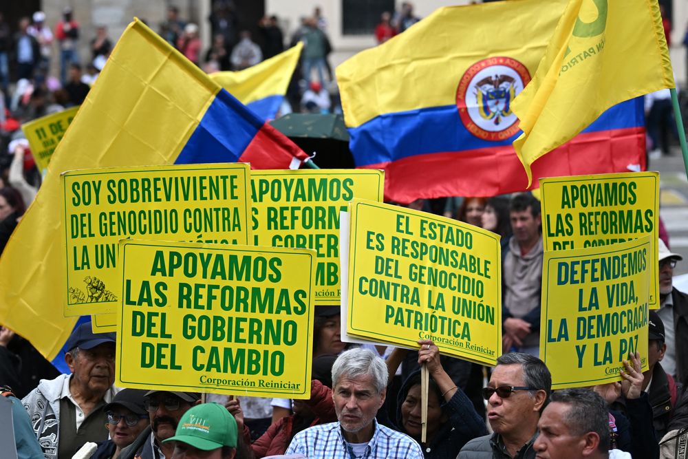 Marcha a favor de la consulta popular en Bogotá