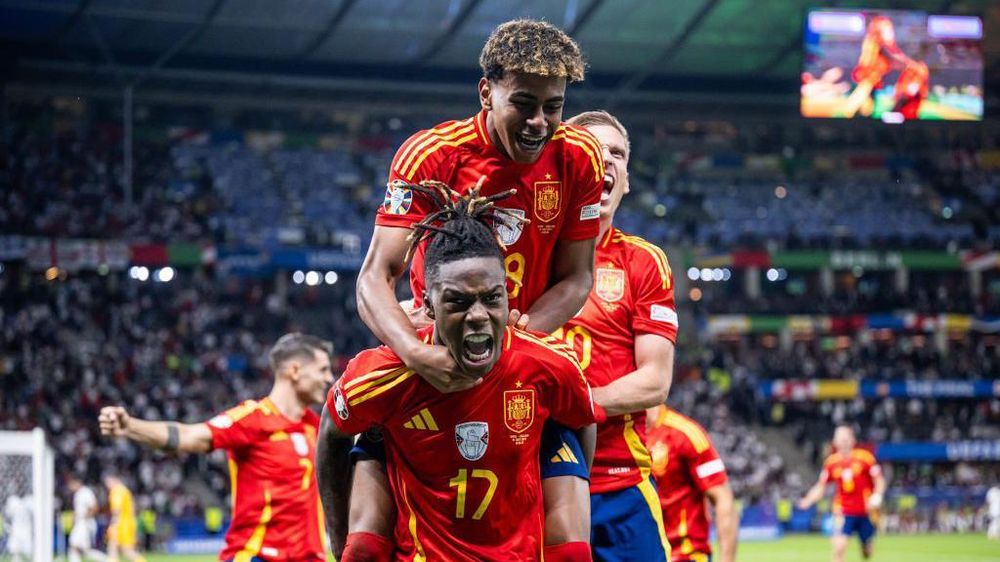 Nico Williams marcó el primer gol del partido a pase de Lamine Yamal.