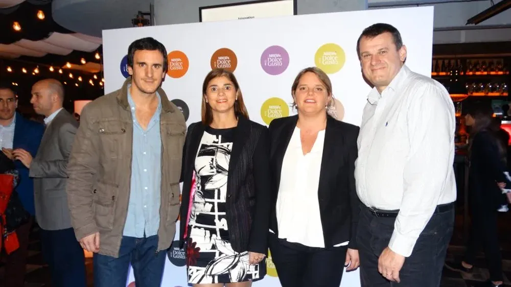 Damián Bagini, Vanesa Tassara, Lucía Stirling y Marcelo Pigliapoco