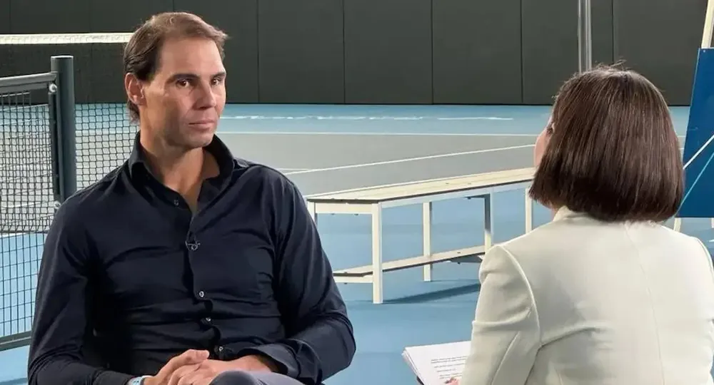Rafa Nadal, con Ana Pastor
