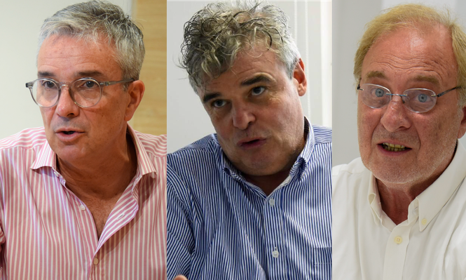 José Decurnex, Javier Gomensoro, Ricardo Vairo, los tres candidatos a las elecciones en Nacional