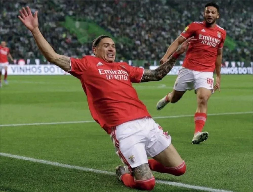 Festejo de gol de Darwin Núñez