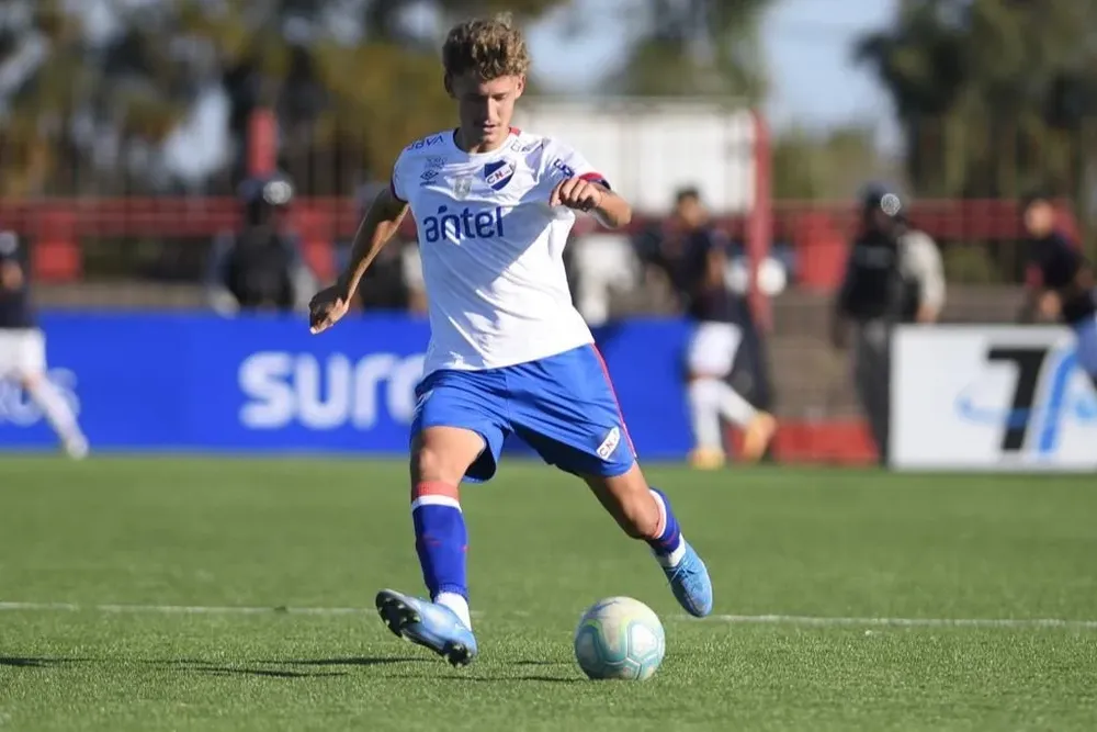 El día de su debut en Nacional