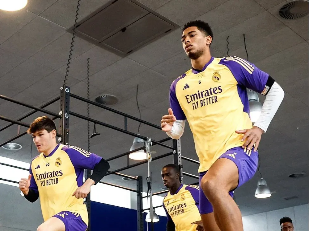 Entrenamiento del Real Madrid.