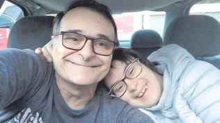 Javi, de 56 años, junto a su hija Susana, víctimas de la tragedia de la DANA en Valencia.