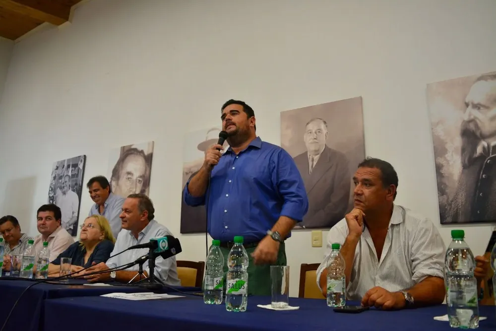 Graciela Bianchi, Álvaro Delgado, Nicolás Olivera, Sebastián Da Silva y Carmen Asiaín