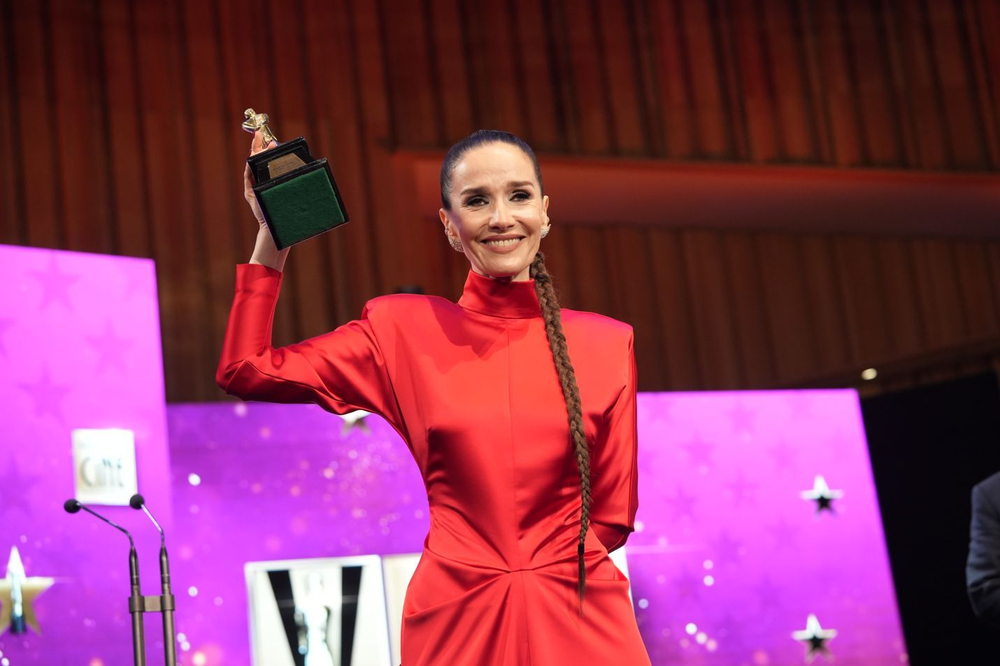 Natalia Oreiro fue distinguida con el premio Martín Fierro de Oro en Cine 2025. 