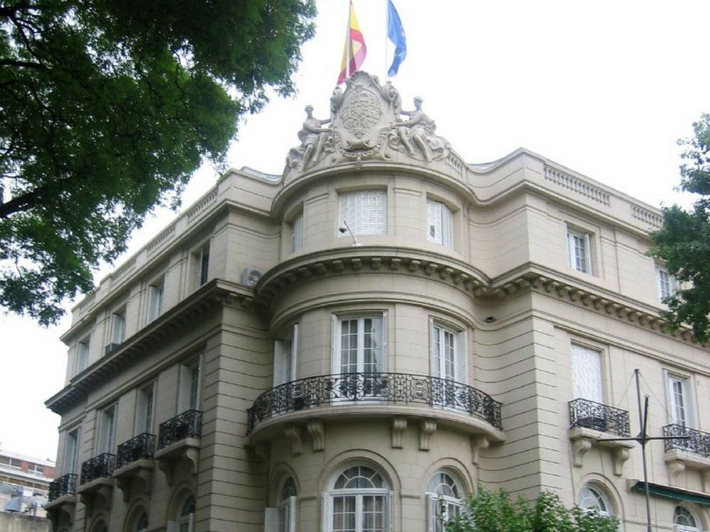 Sede de la Embajada de Espa&ntilde;a en Buenos Aires, Argentina.&nbsp;