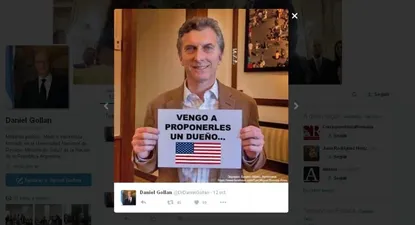 ministro argentino participa en la campana contra macri