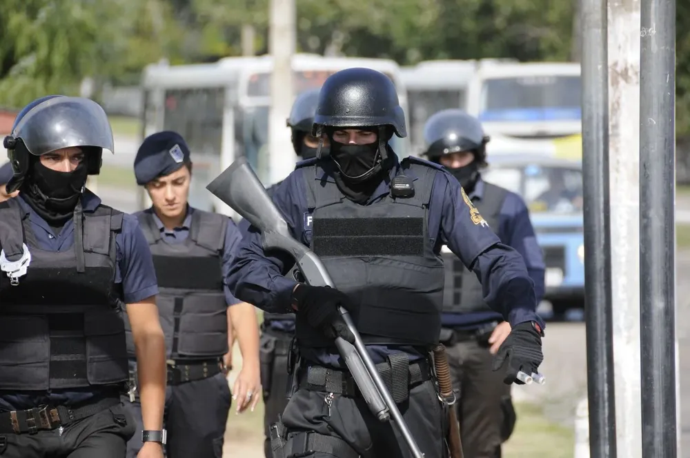 Operativo policial en Punta de Rieles (foto archivo)