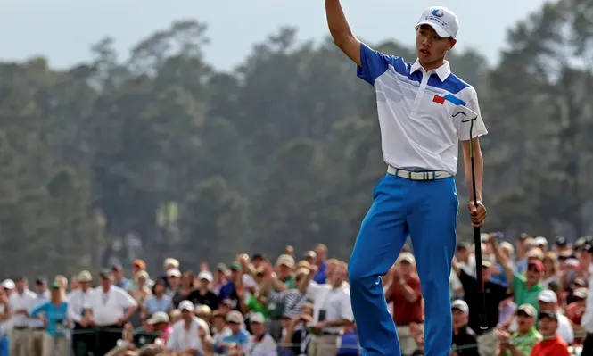 Guan Tianlang, de China, el viernes en Augusta