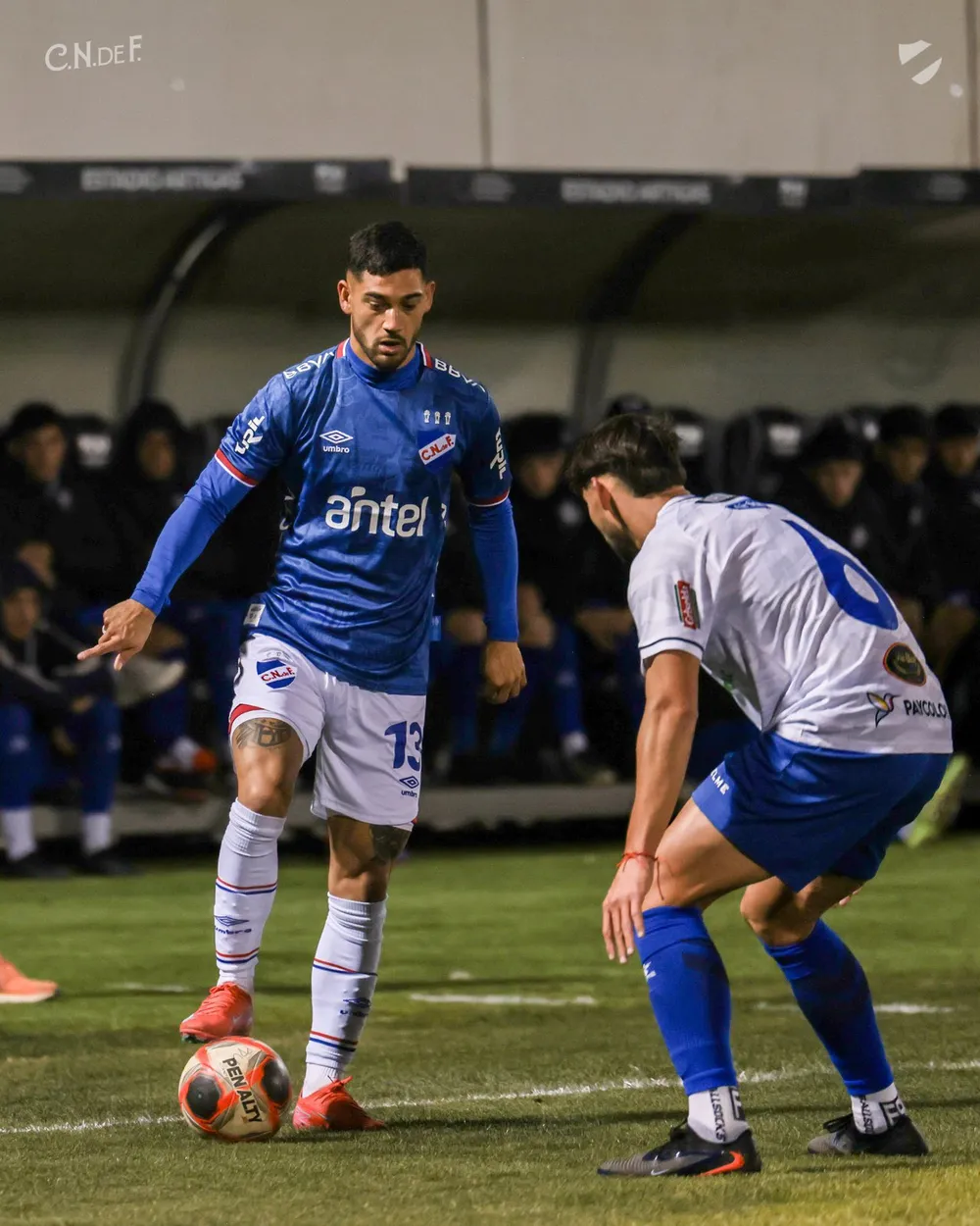 Emiliano Ancheta de Nacional ante Paysandú FC