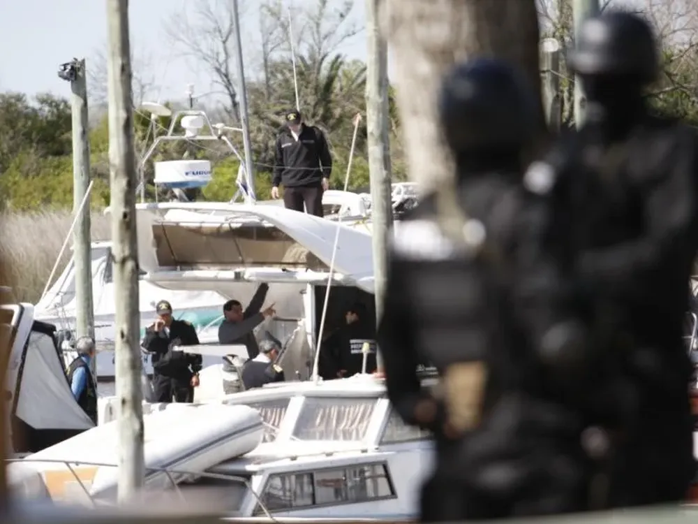 El yate Mauí cuando fue incautado