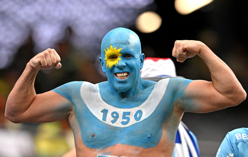 Hincha de Uruguay en la Copa América Hincha de Uruguay en la Copa América