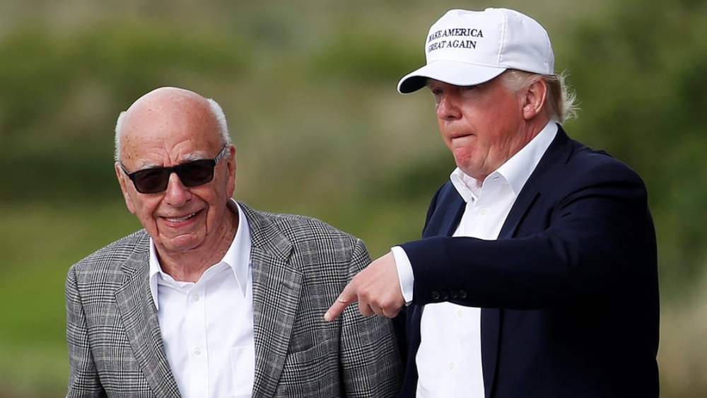 Murdoch y Trump en una imagen de 2016.