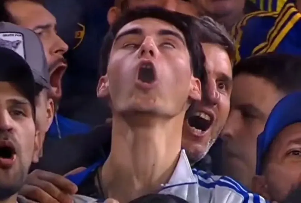 El gesto del hincha de Boca