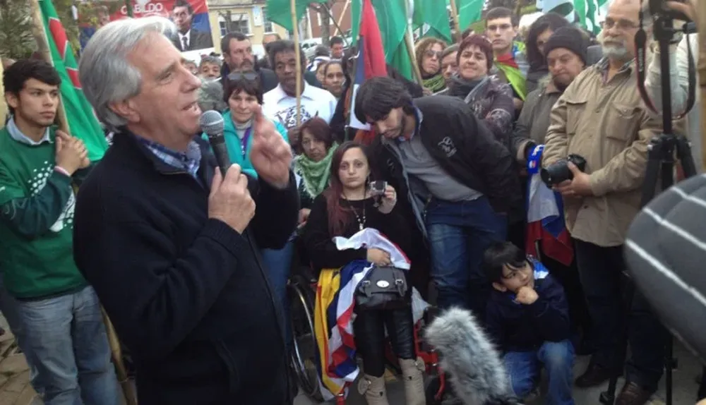 Tabaré Vázquez en Rivera