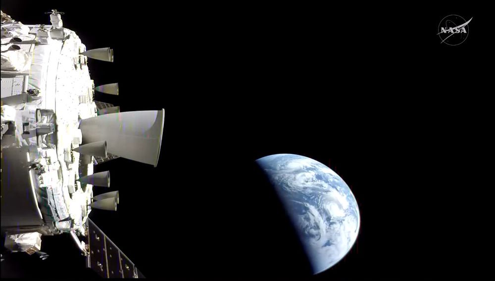 Así se ve la Tierra desde la nave Orión de Artemis II