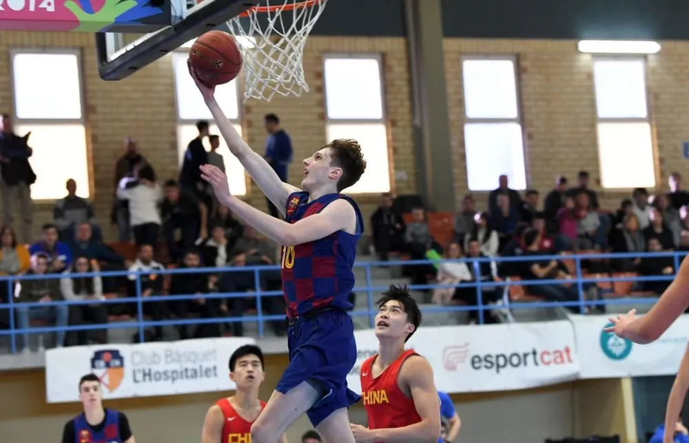 Agustín Ubal con Barcelona