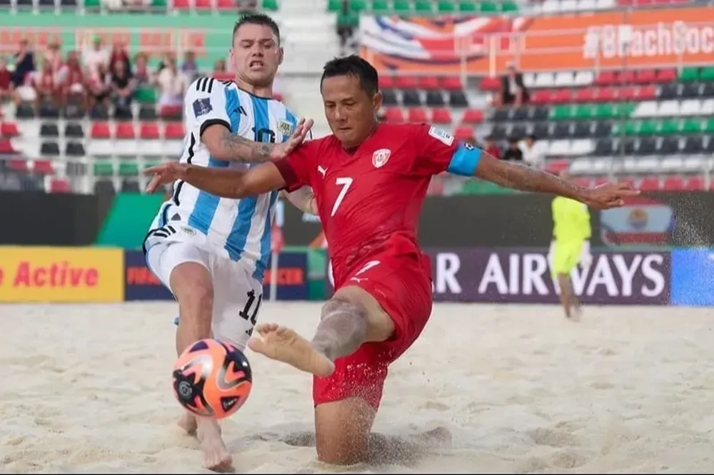 Argentina, eliminada en el fútbol playa