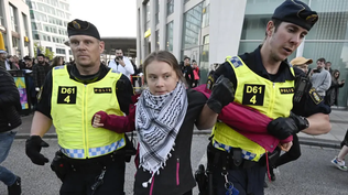 Greta Thunberg detenida por la policía sueca.