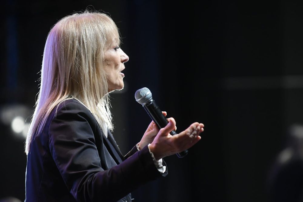 Carolina Cosse durante la presentación del Plan País semanas atrás