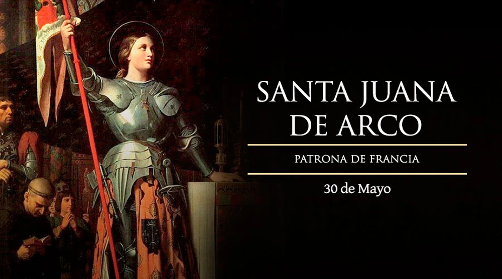 Santa Juana de Arco, la célebre Doncella de Orleans.