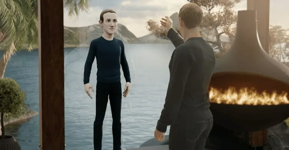 Presentación del metaverso de Mark Zuckerberg.