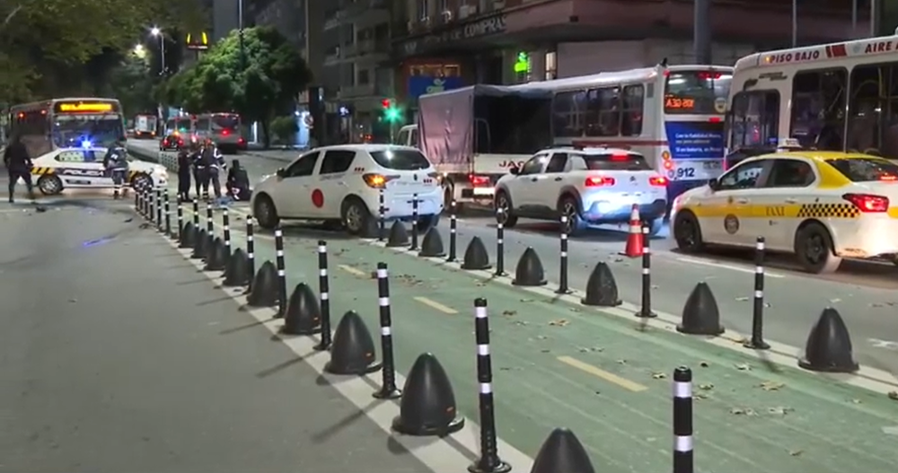 Choque en Avenida 18 de Julio