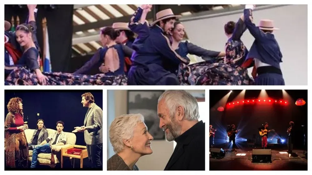 Gala anual de danza tradicional, El amigo fantasma, La esposa y Milongas extremas