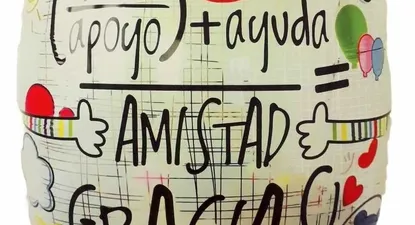 Un globo metalizado para celebrar el Día del Amigo.