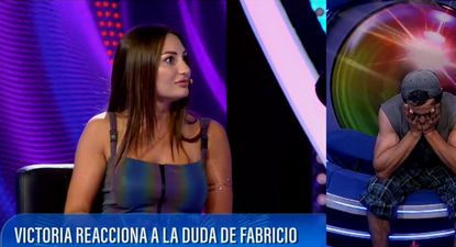 Victoria reaccionó en vivo a la duda de Fabricio