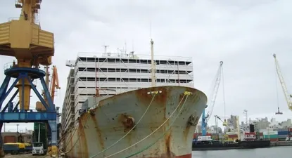 Puerto de Montevideo.
