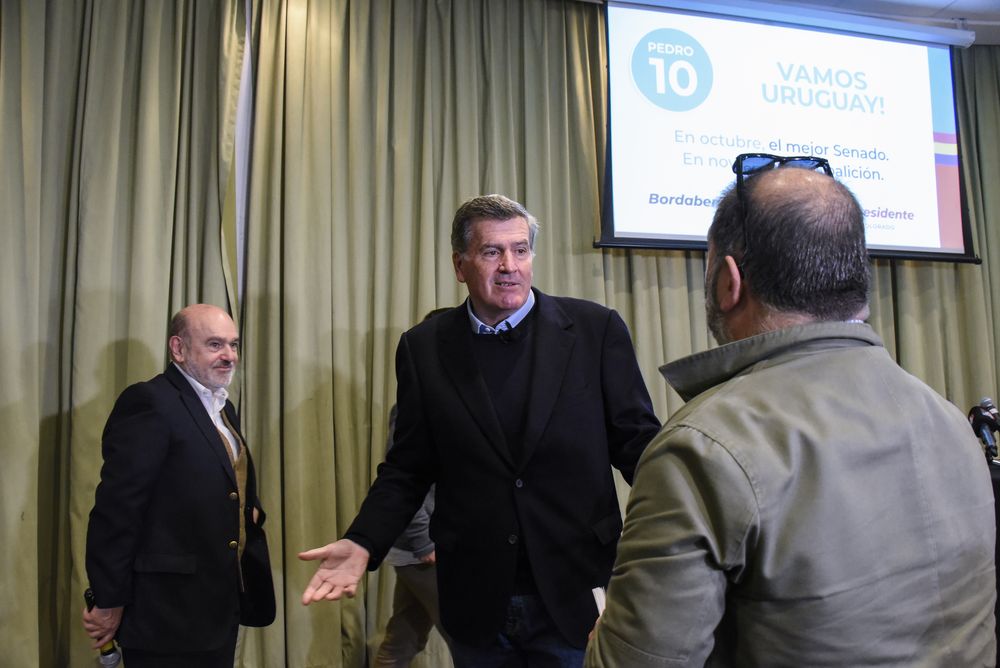 Bordaberry el día del anuncio de su vuelta a la política